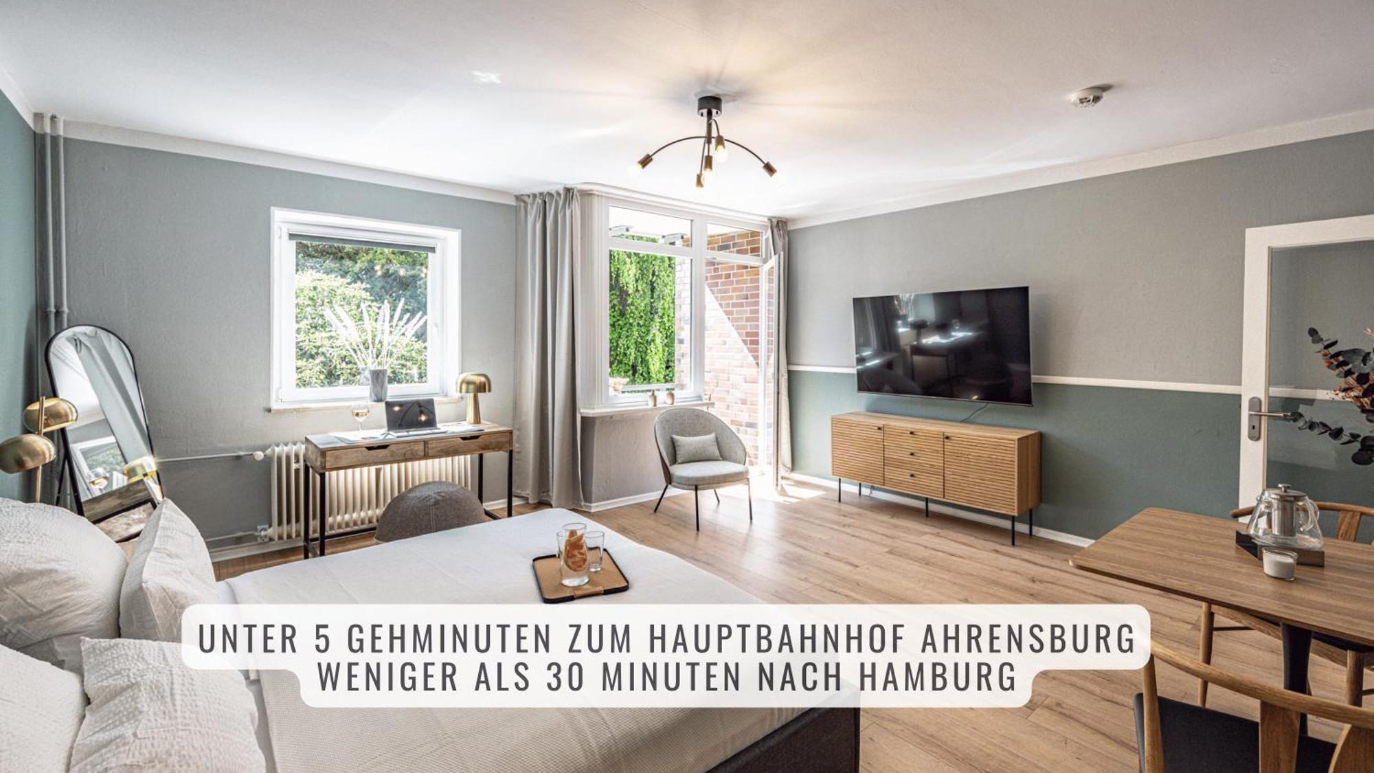 Have-A-Nice-Stay - Nahe Bahnhof Ahrensburg - 20 Minuten Nach Hamburg - Trotzdem Ruhig Gelegen - 6 Minuten Zu Fuss Ins Zentrum Ahrensburg - Modern Eingerichtet Esterno foto